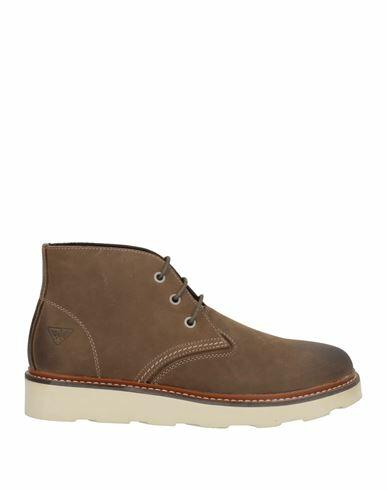 Docksteps Man Ankle boots Khaki Leather Cover