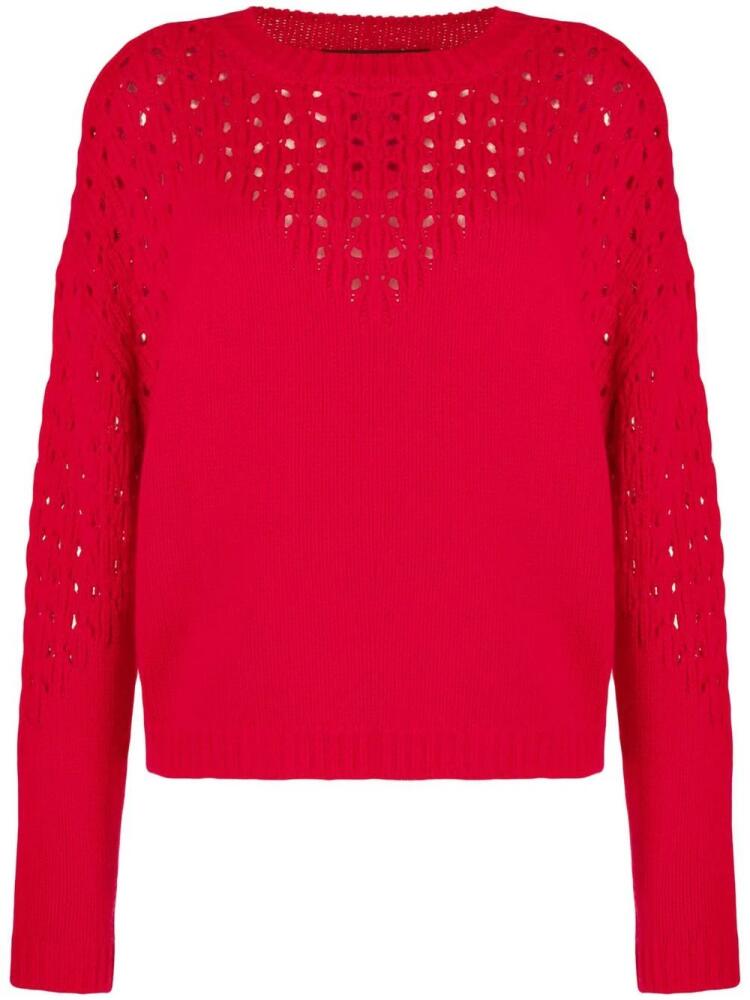 Paule Ka crew-neck knit jumper - Red Cover