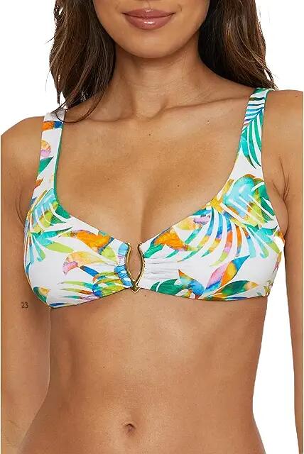 BECCA Isle Verder Scoop Neck Top (Multi) Women's Swimwear Cover