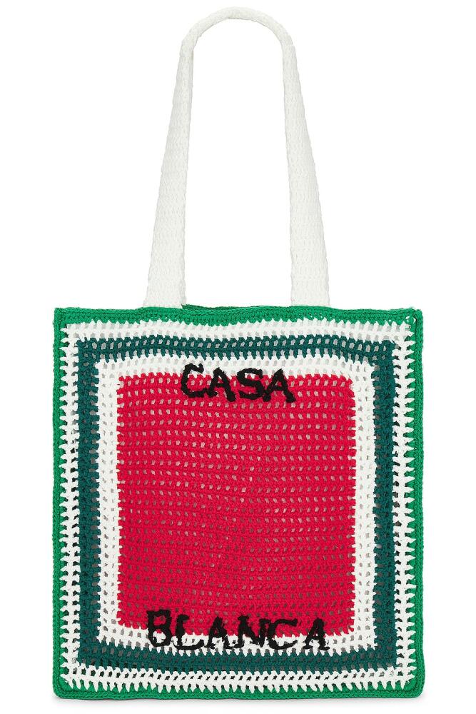 Casablanca Cotton Crochet Bag in Multi Cover