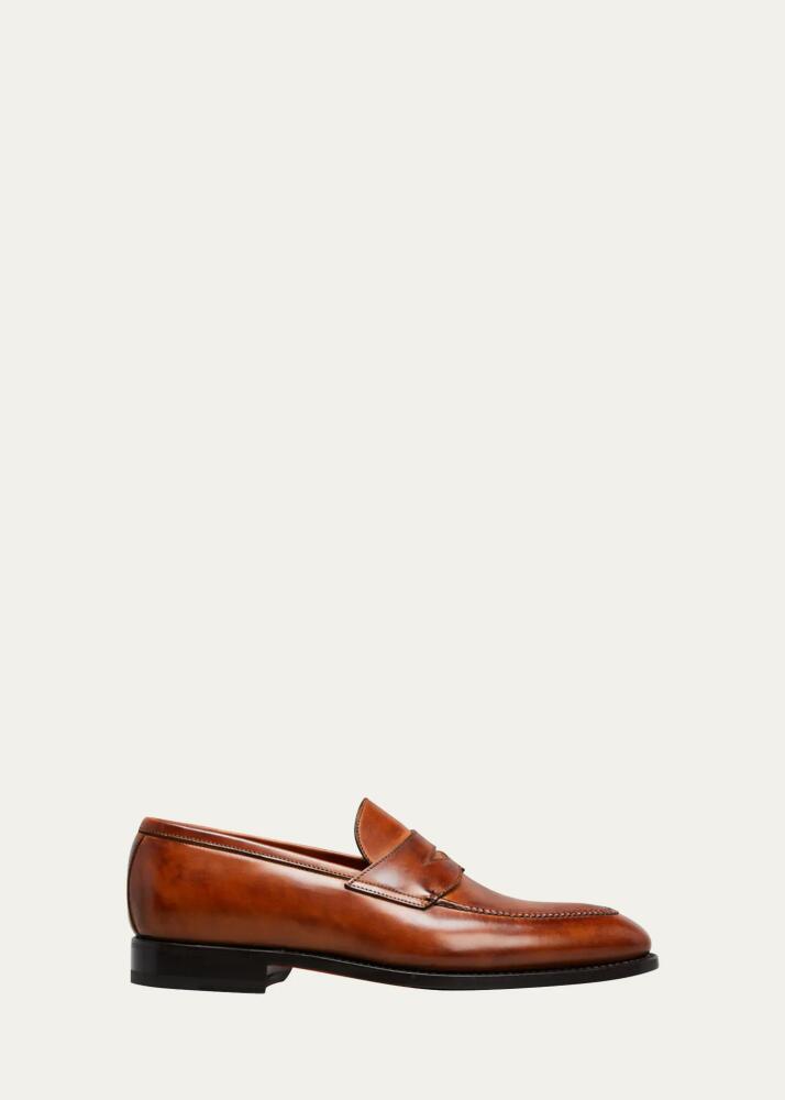 Bontoni Men's Principe Leather Penny Loafers Cover