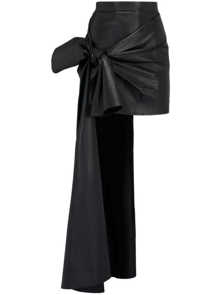 Alexander McQueen draped mini skirt - Black Cover