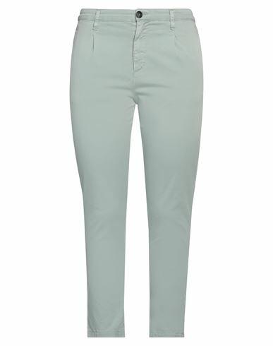 Imperial Woman Pants Sage green Cotton, Elastane Cover