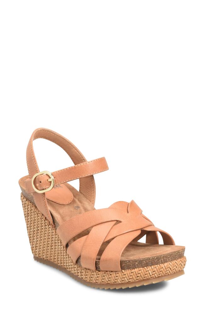 Söfft Carlana Wedge Sandal in Luggage Cover