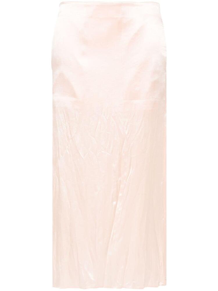 Sportmax satin midi skirt - Pink Cover