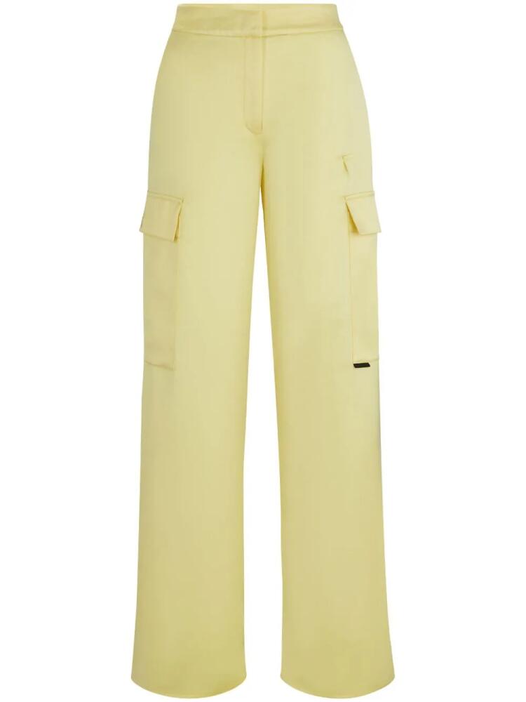 HUGO high-waisted straight trousers - Yellow Cover