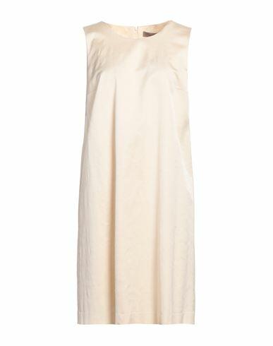 D. exterior Woman Mini dress Cream Viscose, Cotton, Elastane Cover