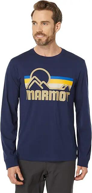 Marmot Coastal Tee Long Sleeve (Arctic Navy) Men's Clothing Cover