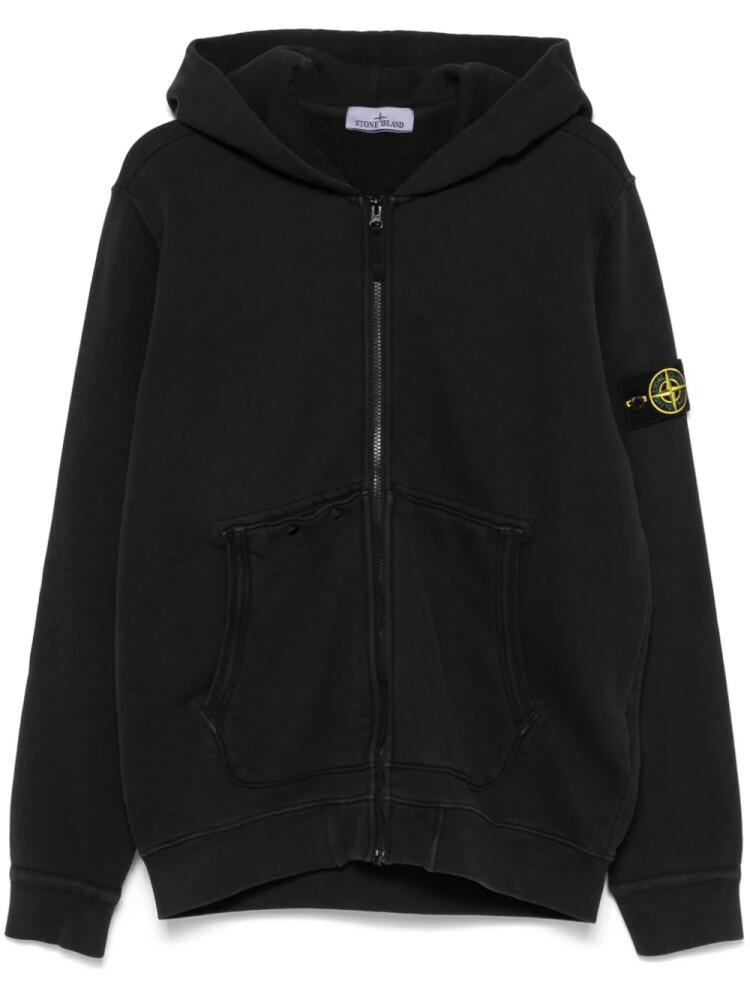 Stone Island Compass-badge hoodie - Black Cover