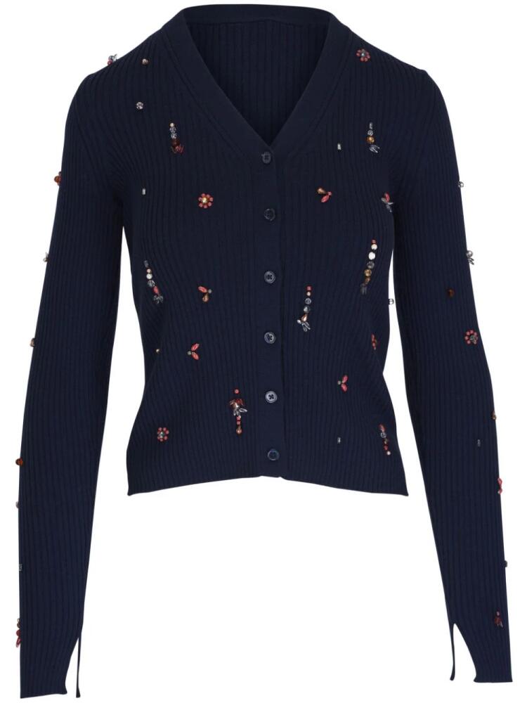 Dorothee Schumacher embellished wool cardigan - Blue Cover