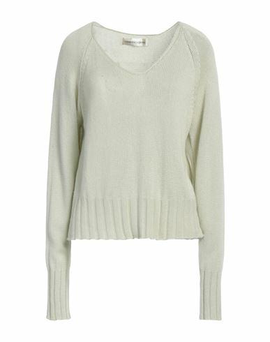 Lamberto Losani Woman Sweater Light green Silk, Cashmere Cover