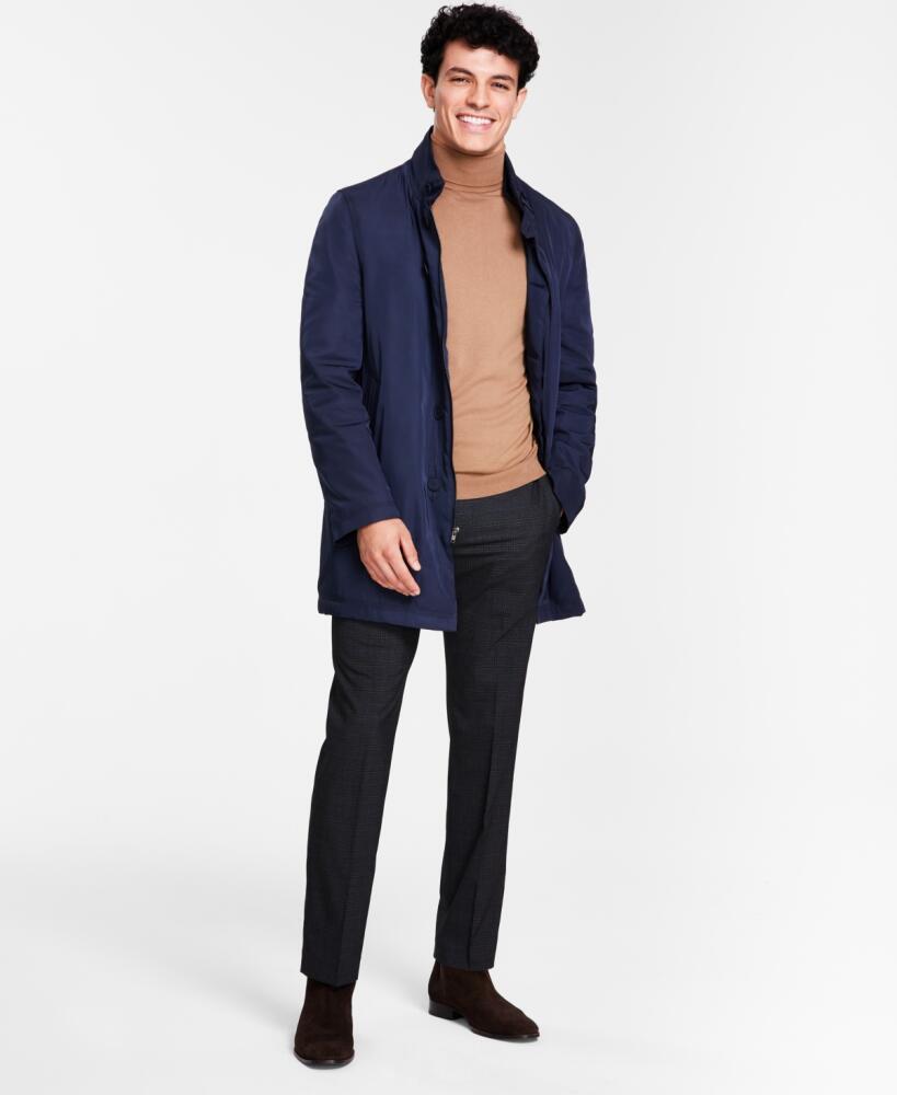 Calvin Klein Men's Slim-Fit Water-Resistant Overcoat - Navy Cover