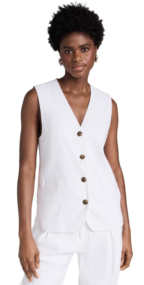 rag & bone Charlotte Linen Vest White Cover