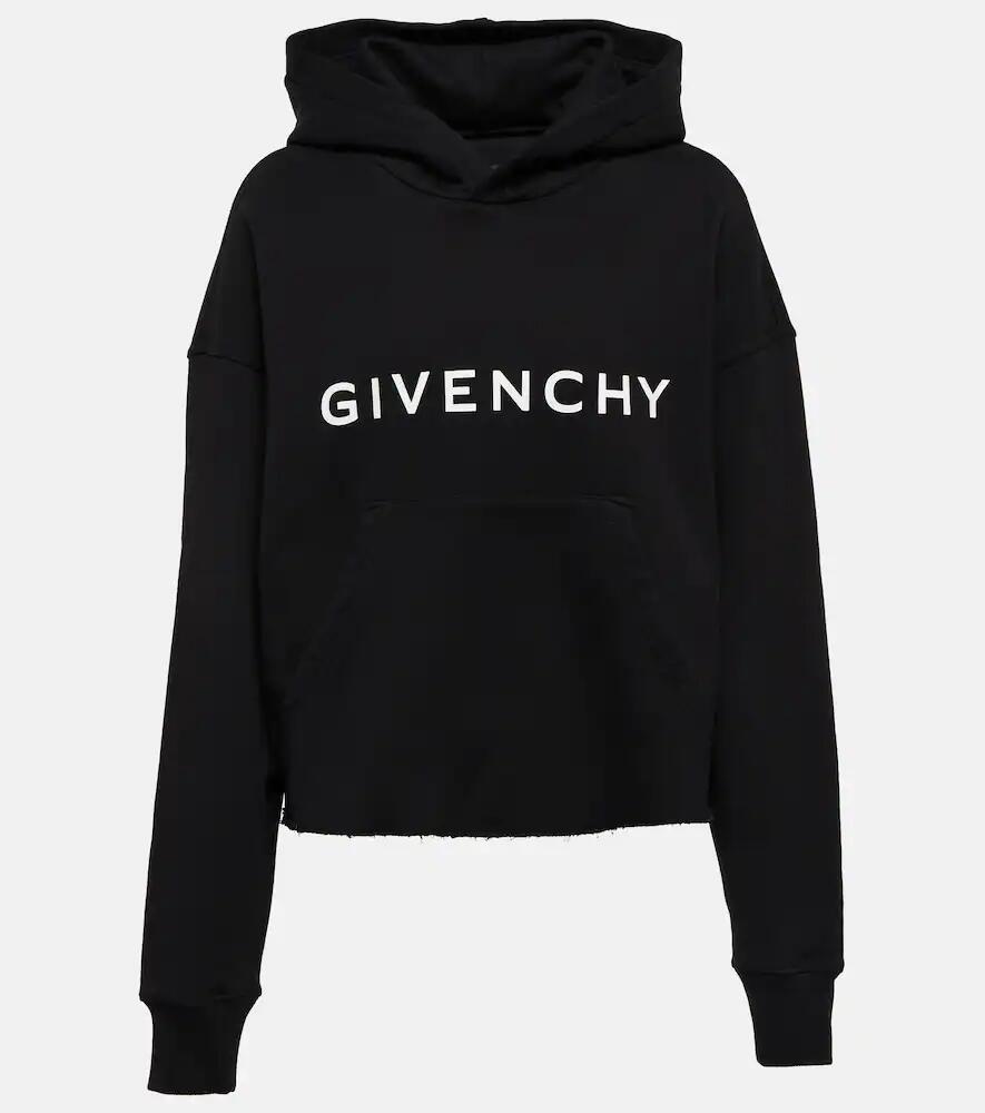 Givenchy Cropped cotton fleece sweatshirt Cover