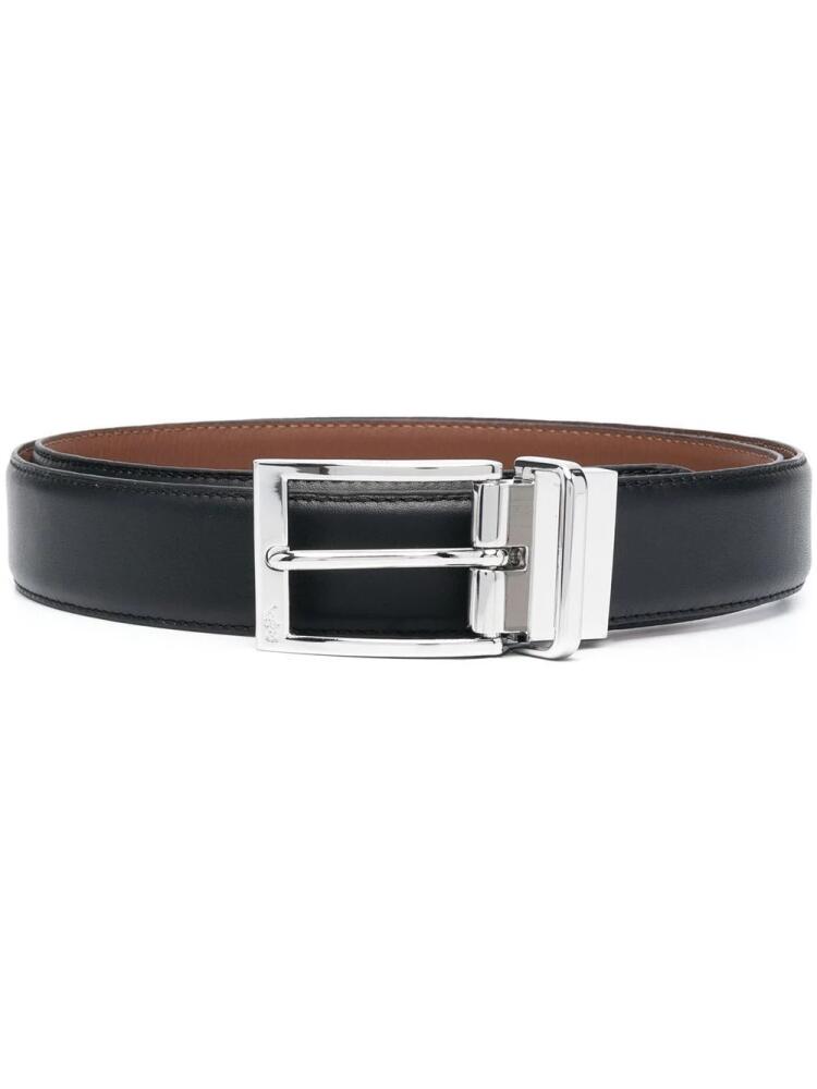 Polo Ralph Lauren logo-engraved buckle belt - Black Cover