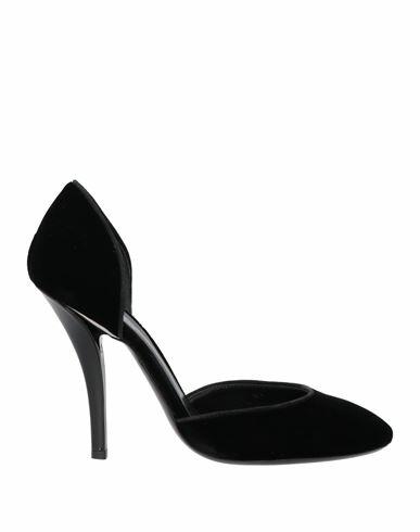 Giorgio Armani Woman Pumps Black Textile fibers Cover