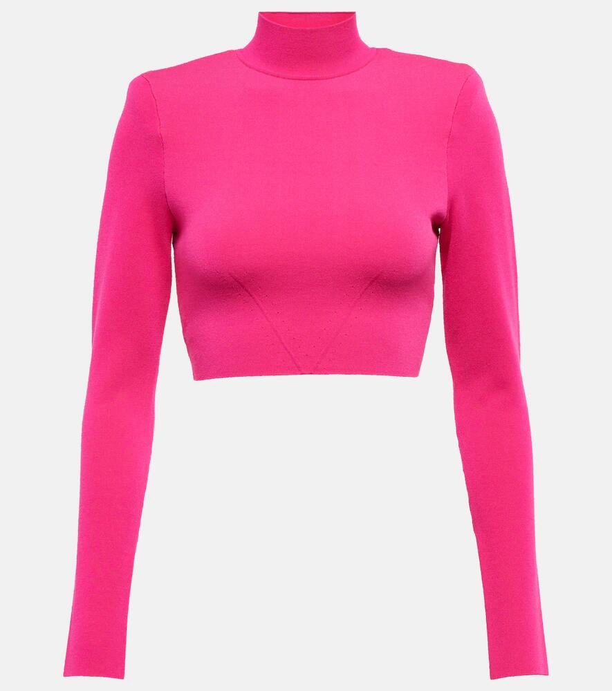 Roland Mouret Turtleneck crop top Cover