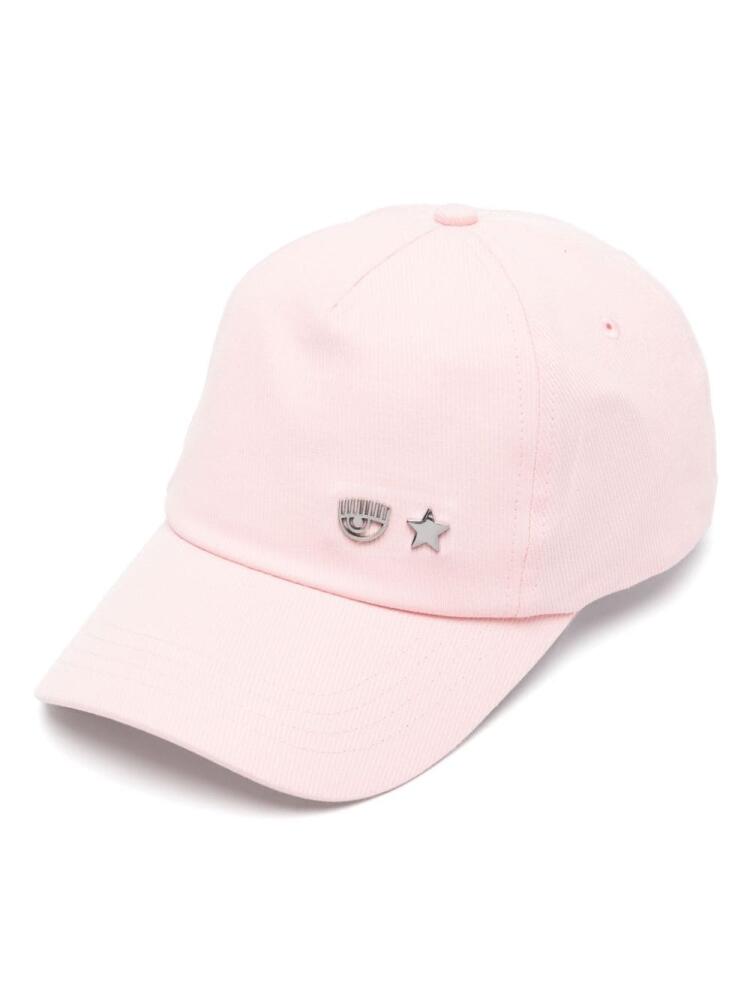 Chiara Ferragni Eyelike-motif baseball cap - Pink Cover