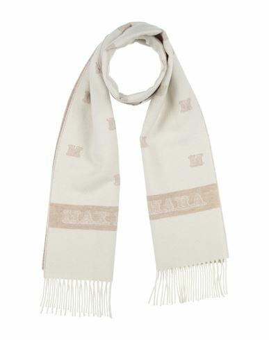 Max Mara Woman Scarf Ivory Cashmere Cover