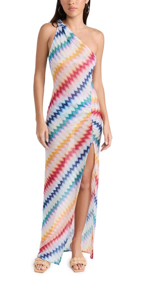 Missoni Long Cover Up Multicolor White Base Cover