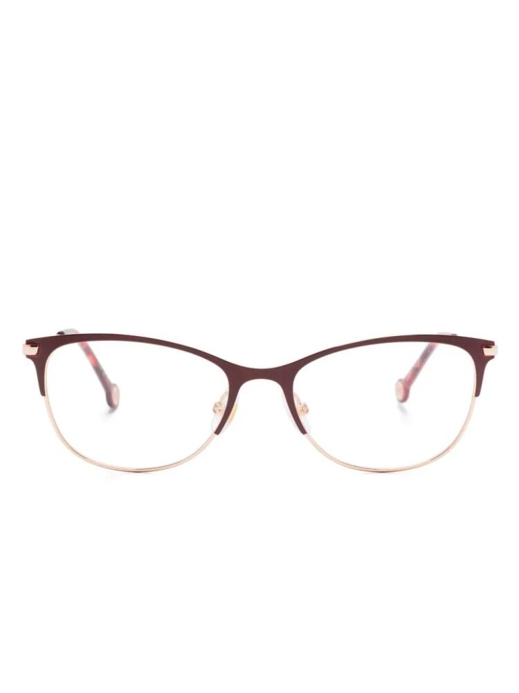 Carolina Herrera half-rim cat-eye glasses - Pink Cover