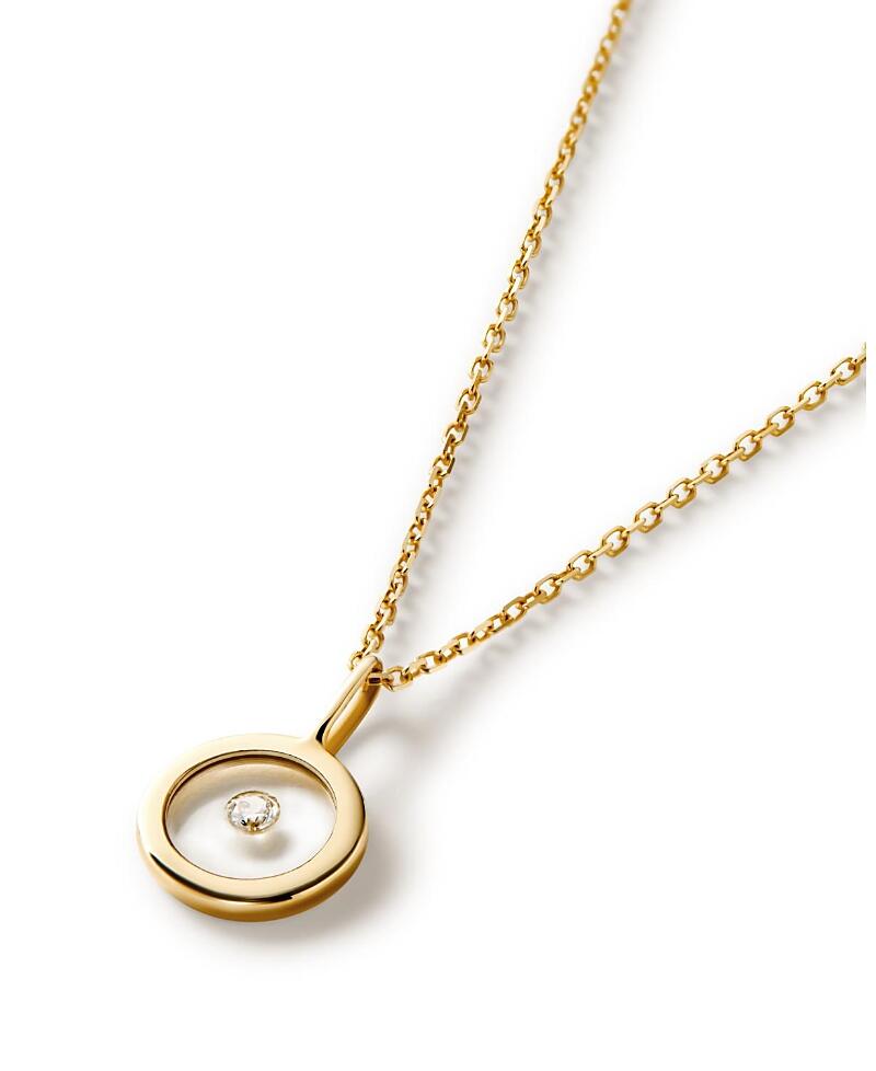 Ana Luisa 10K Gold Floating Diamond Necklace Cover