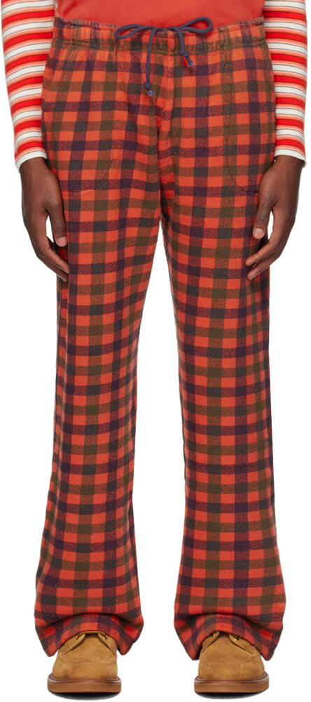 ERL Red Check Sweatpants Cover