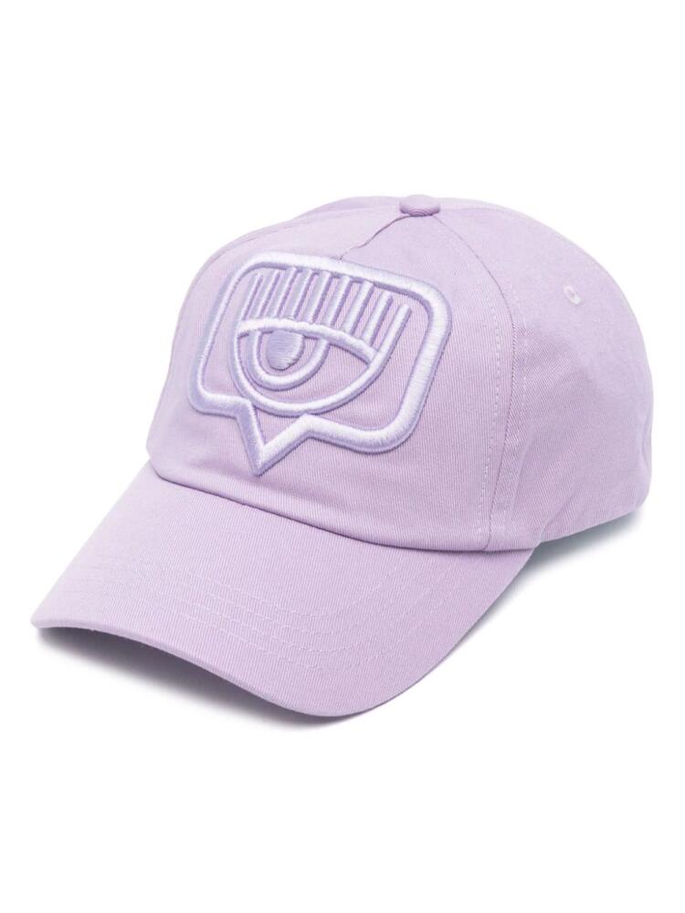 Chiara Ferragni Eyelike-motif baseball cap - Purple Cover