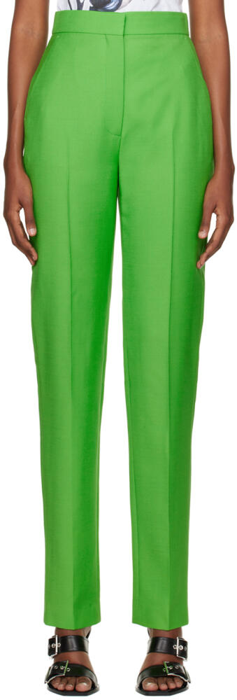 Alexander McQueen Green Cigarette Trousers Cover