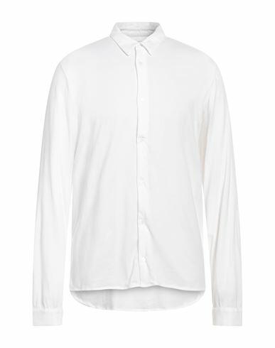 Majestic Filatures Man Shirt White Cotton, Elastane Cover