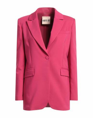 Aniye By Woman Blazer Magenta Cotton, Polyester, Elastane Cover