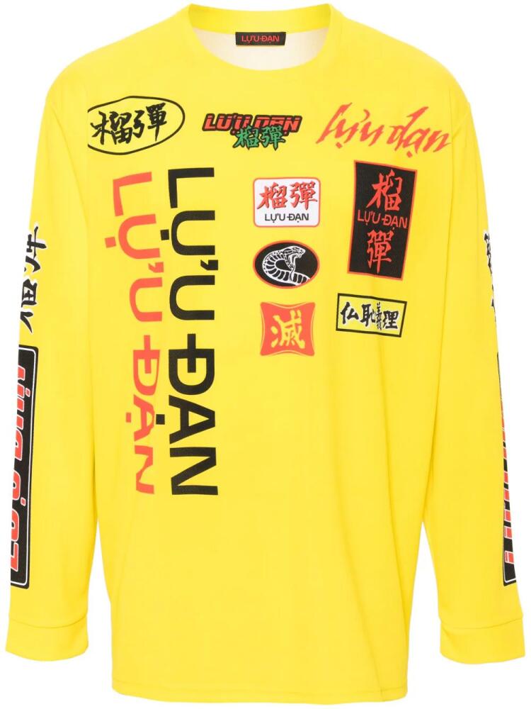 LỰU ĐẠN graphic-print jersey - Yellow Cover