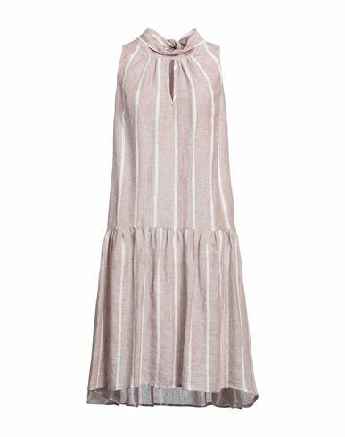 Camicettasnob Woman Midi dress Beige Linen Cover