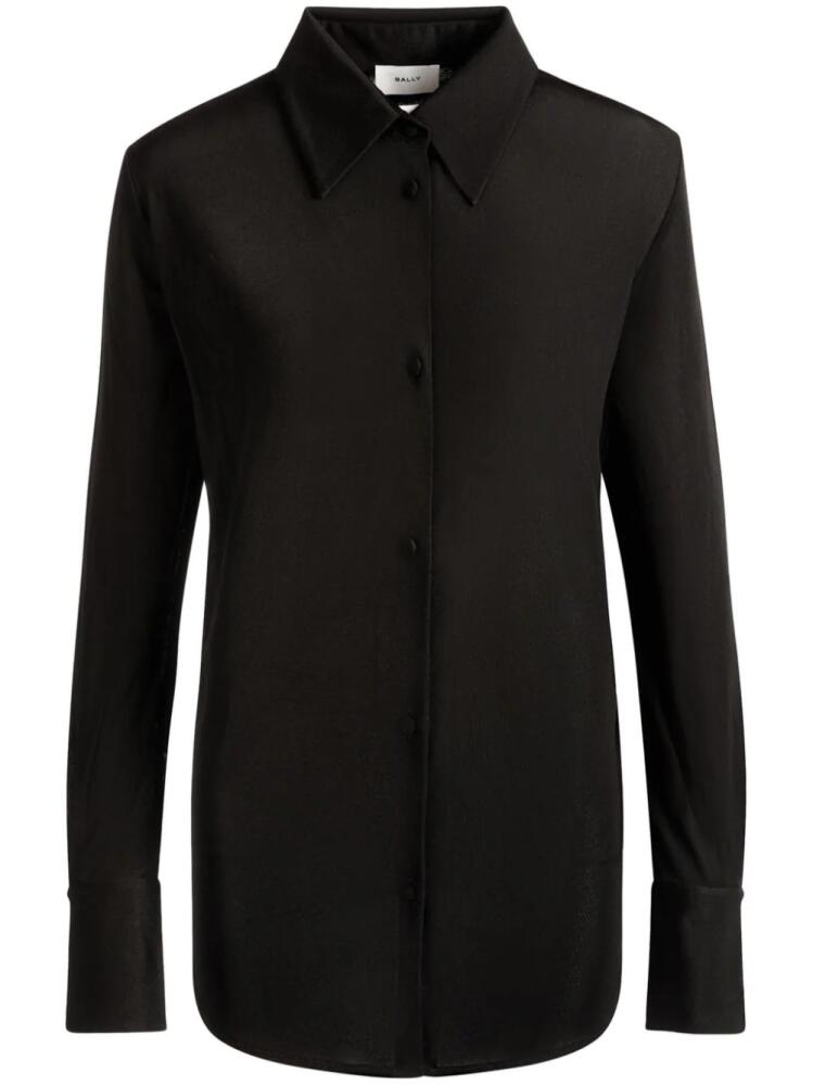 Bally long-sleeve jersey shirt - Black Cover