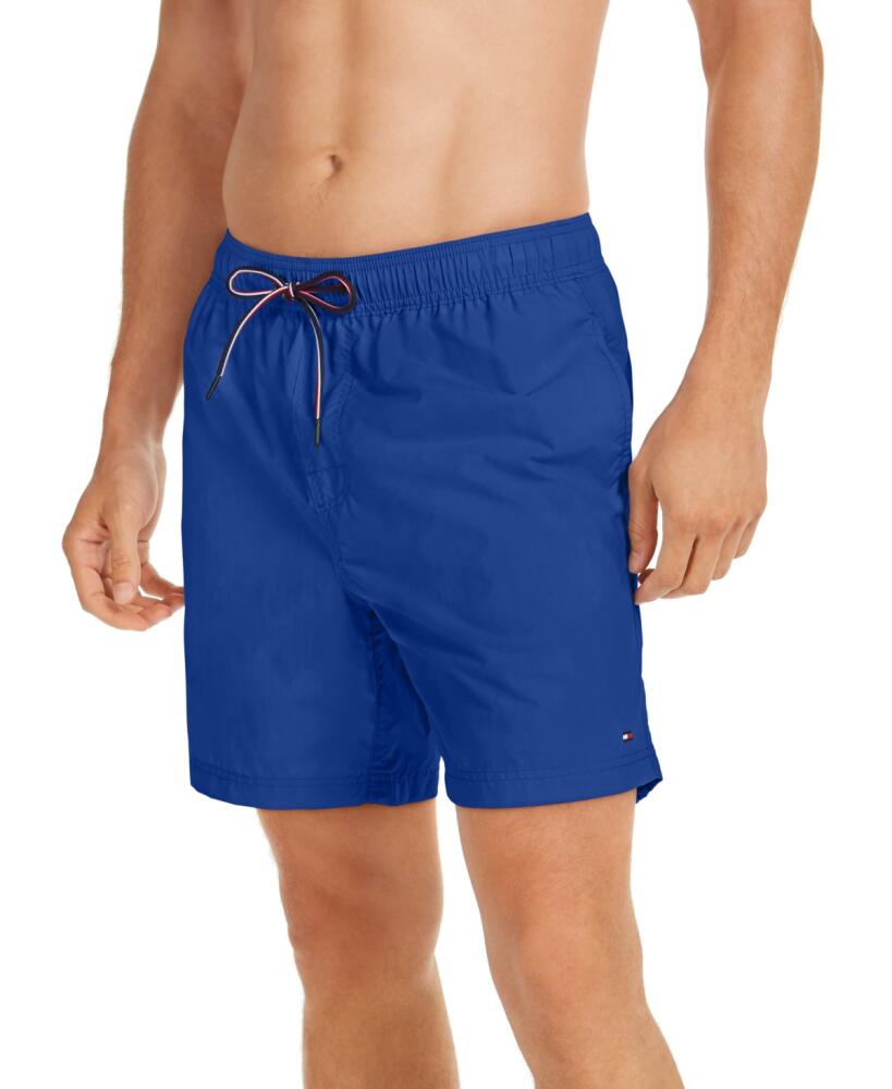 Tommy Hilfiger Men's Solid 7" Swim Trunks - Cobalt Cover