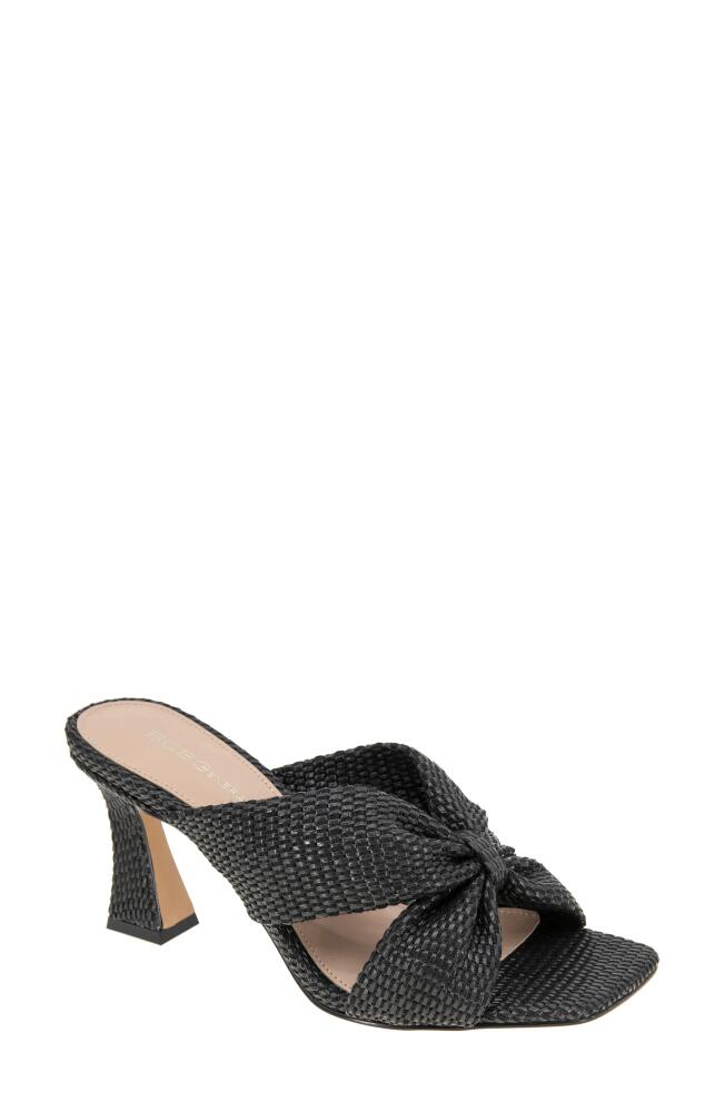 bcbg Rooba Slide Sandal in Black Raffia Cover