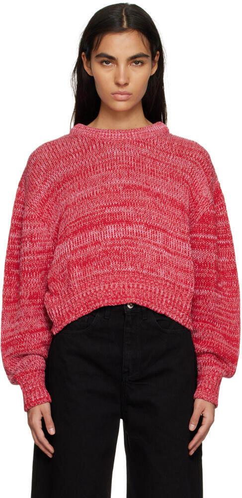 Marques Almeida Red Cropped Sweater Cover