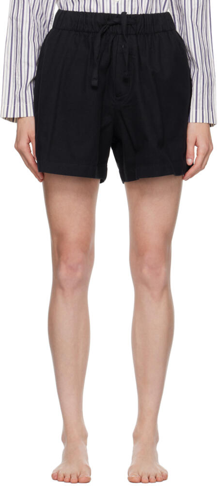 Tekla Black Drawstring Pyjama Shorts Cover