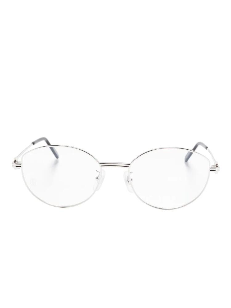 Cartier Eyewear oval-frame glasses - Silver Cover