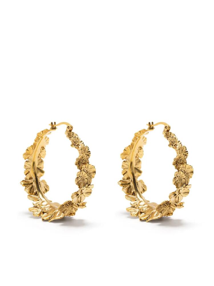 Goossens Talisman flower hoop earrings - Gold Cover