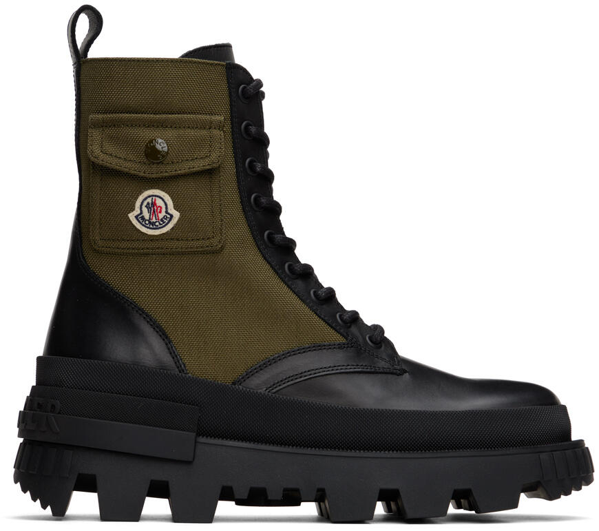 Moncler Khaki Konture Pocket Boots Cover