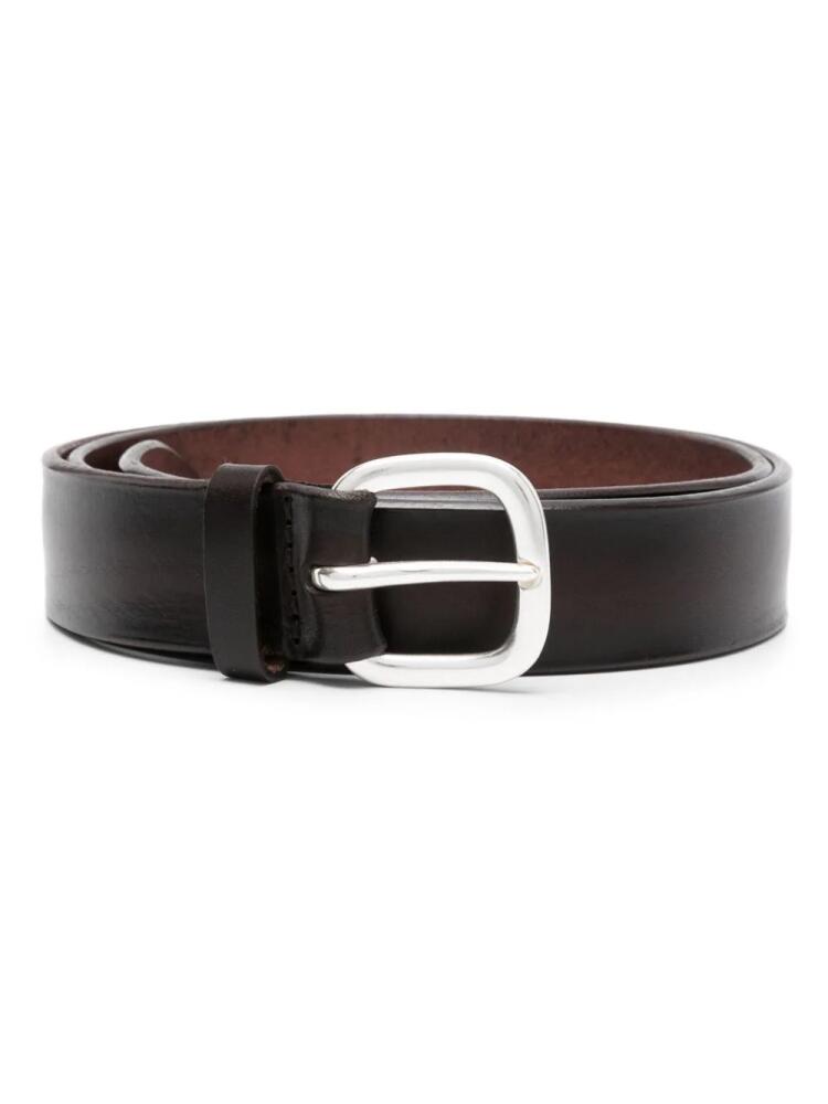 Orciani buckled leather belt - Brown Cover