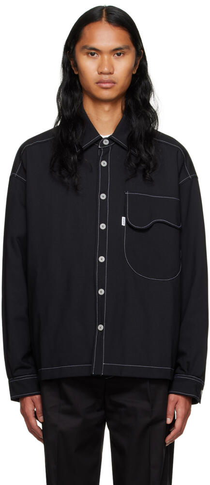 Bonsai Black Buttoned Shirt Cover