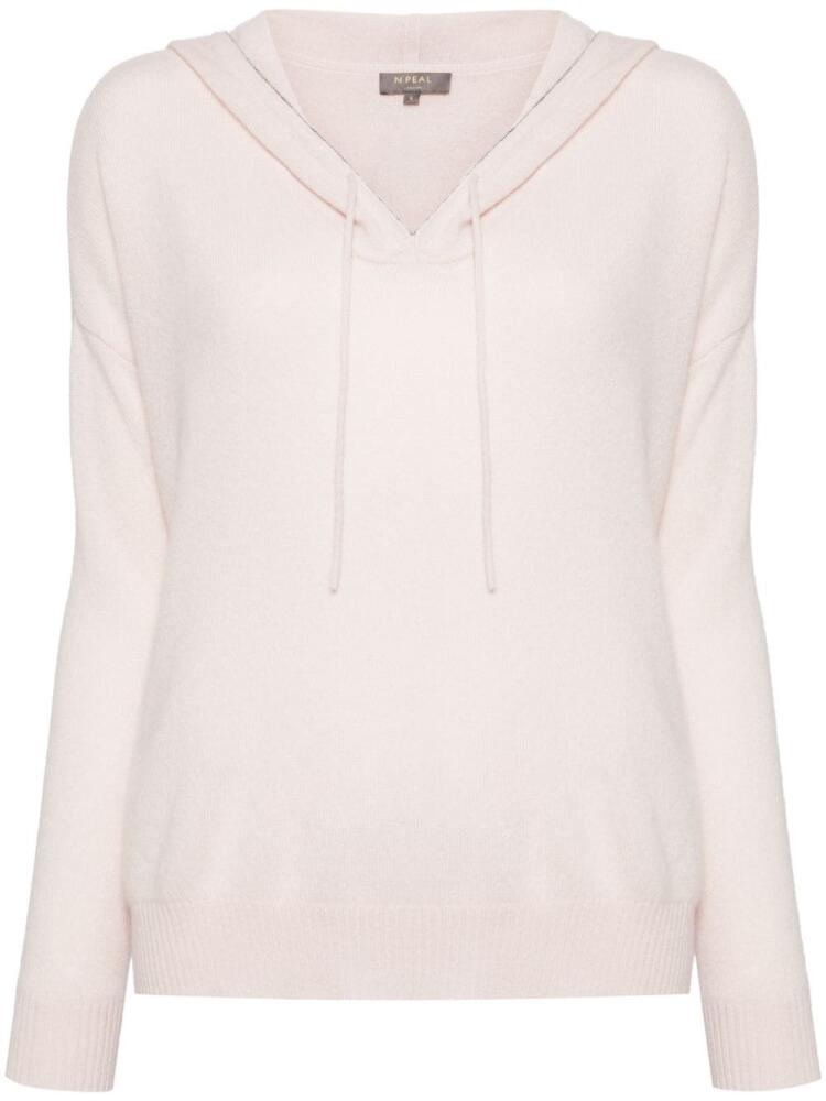 N.Peal Maya cashmere hoodie - Pink Cover