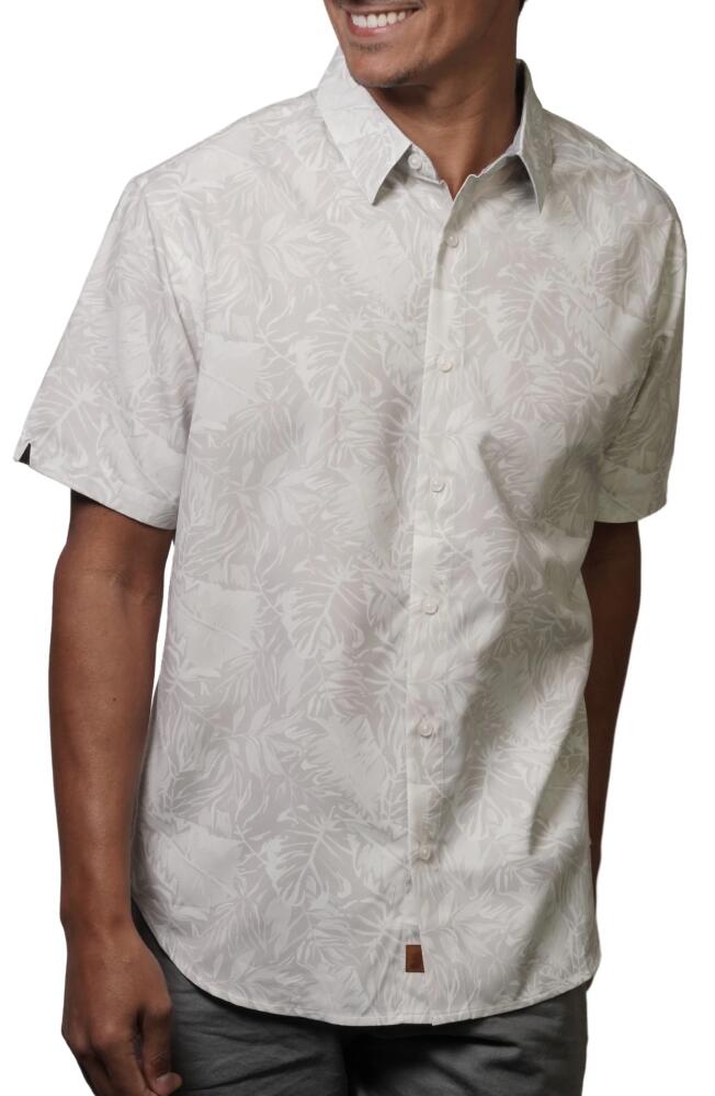 Fundamental Coast Eco Jungle Short Sleeve Button-Up Shirt in Birch Cover