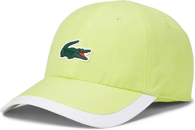 Lacoste Adjustable Microfiber Cap (Limeira/White) Caps Cover