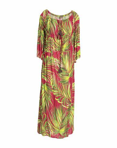 Miss Bikini Luxe Woman Cover-up Green Viscose, Elastane Cover