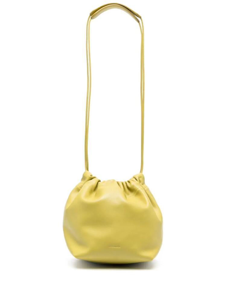 Jil Sander drawstring leather bucket bag - Green Cover