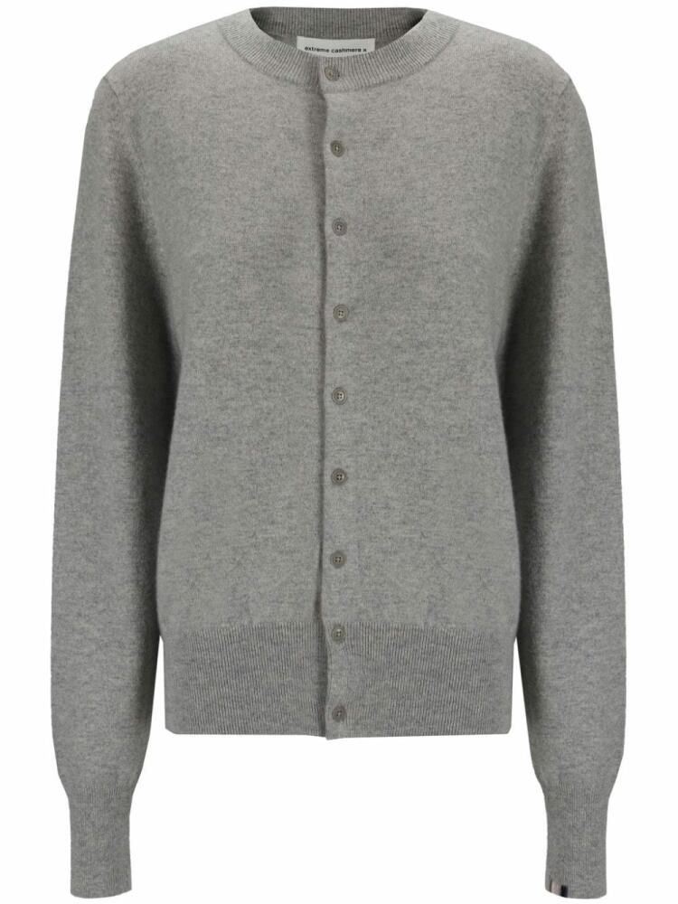 extreme cashmere Round-neck cardigan - Grey Cover