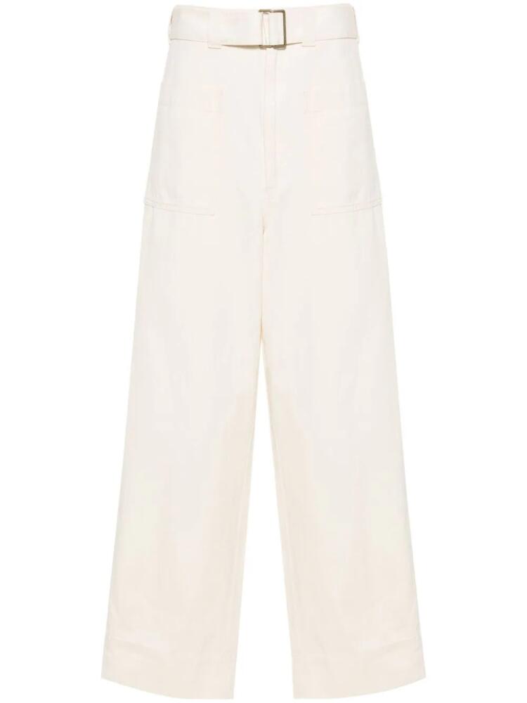 Soeur high-rise wide-leg trousers - Neutrals Cover